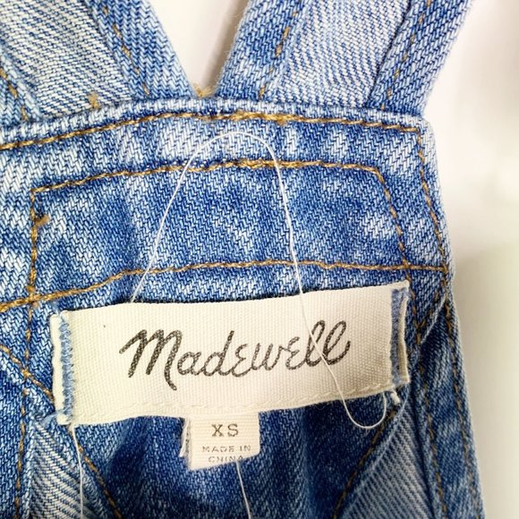 Madewell Adirondack Denim Overalls Sz XS Cotton - Picture 4 of 8